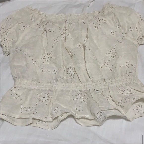 Free People Eyelet Floral Blouse - Picture 5 of 5